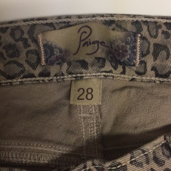 🎉Host Pick!🎉Paige "Peg"Skinny Leopard Jeans - Picture 6 of 10